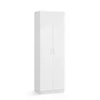 Design Square Monica Broom Cupboard Multi-purpose Tall Storage Cabinet 2-Doors -