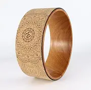 Yoga Wheel Cork Massage Wheel Pilates Yoga Circle Roller for Stretching Inner Wooden Yoga Wheel