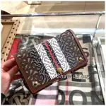 二手精品 BURBERRY 小號 TB MONOGRAM 經典老花 翻蓋包 斜挎包 寬肩帶 郵差包 手提包 肩背包