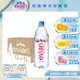 【evian依雲】天然礦泉水(1000ml/12入/寶特瓶)X2箱