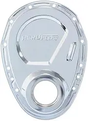 Aeroflow AF1827-2000 Timing Cover Chrome Steel Inc Gaskets And Seals Fits SBC