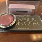 Revolution Makeup LOT Cover/conceal Palette Foundation And Highlighter Dark NIB