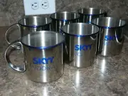 6 Skyy Vodka Moscow Mule Stainless Steel Mugs BRAND NEW
