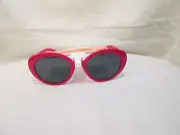 Foster Grant Girls Kids Children Sunglasses - Red Frame, Round NWT 100% UVA/UVB