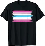 [X.Style] Femboy Flag Trans Pride Flag Transgender ds350 T-Shirt Black
