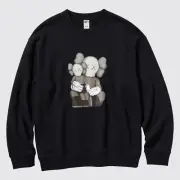 2023 Uniqlo UT x Kaws Long Sleeve Sweatshirt (Black) Size: Medium