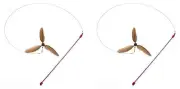 Da Purr-Peller Cat Toy, A Feather Propeller That Spins as it is Guided Throug...