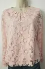 Catherine Malandrino Women's Sleeve Valencia Lace color Powder NWT MSRP$168