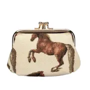 Clasp Change Purse Wallet Money Holder Alice in Whisltejacket Horse by Signare