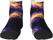 [JBYJBX] Galaxy In The Universe Print Adult Socks Womens Mens Workout Thermal Cozy All-Season Gift Holiday Articles Use