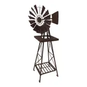 Willow & Silk Rustic Iron Windmill Ornament/Statue Garden/Home Decor 60x120cm