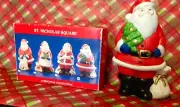 St. Nicholas Square*Santa With Christmas Tree*Collectible Figure*Ceramic*Taiwan