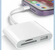 SD TF Card Reader for iPhone Memory card reader with Usb Camera Adapter for iPad