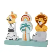 Zookabee Stacking Animal Puzzle Educational Interactive Children's Wood Toy 12m+