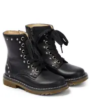 [Pom d'Api] Pom d'Api Sid Hi Stud leather ankle boots UK 11 black
