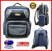 backpack school bag multi pockets fashion travel bag navy grey black mix #3032