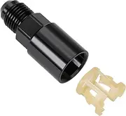 Podavelle 6AN Male to 5/16" SAE Quick Disconnect Female Push On EFI Fuel Fitting Adapter Aluminum Black