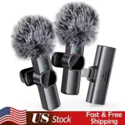 Wireless Lavalier Microphone Portable Noise Reduction Mini Microphone Audio New