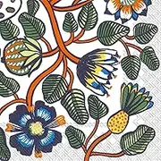Ideal Home Range Tiara Orange Printed Marimekko 20 Paper Napkins