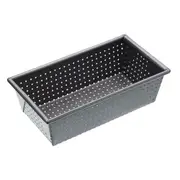 Mastercraft 21x11cm Crusty Bake Non-Stick Box Sided Loaf/Bread Pan Baking Black