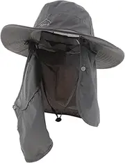 [BESPORTBLE] Summer Sun Protection Fisherman Hat Wide Brim Breathable Solar Fan Outdoor Bucket Hat