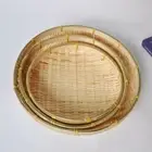 Woven Wicker Bread Basket Bamboo Wall Hanging Baskets Kitchen