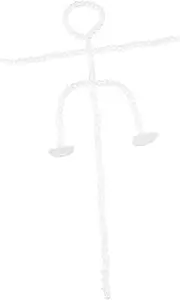 ERINGOGO Movable Skeleton Our Doll ’s Doll Moveable Joints Joint Movable Puppet Frame Puppet Frame Figure Skeleton Dollhouse Building Supplies White Plastic
