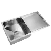Cefito Kitchen Sink 87X45CM Stainless Steel Basin