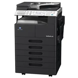 金儀 KONICA MINOLTA bizhub 226 A3黑白影印機/印表機 /傳真機/彩色掃描 柯尼卡BH-226