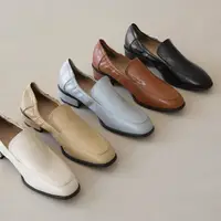 在飛比找蝦皮購物優惠-[SAPPUN] Nave 方頭鞋邊鬆緊樂福鞋 (3.5cm