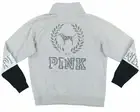 Victorias Secret Pink Bling Sweatshirt Quarter Zip Pullover Graphic LongSleeve S