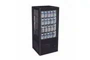 TCBD78B Four-Sided Countertop Beverage Display Fridge Black