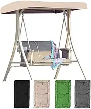 Swing Chair Canopy Replacement, Durable 210D Oxford Fabric Windproof Waterproof Patio Swing Canopy Replacement Cover,191 * 120 * 18 cm/75 * 47 * 7.1 inch