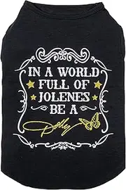 Doggy Parton in a World Full of Jolenes Be A Dolly Black Shirt for Pets - XS (22120733)