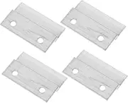 Garneck 4pcs Heavy Duty Frame Hanging Hooks Sturdy Picture Hangers with French Cleat Brackets for Easy Wall Mounting Simple Design for Home