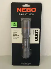 NEW NEBO NEB-FLT-0018 DAVINCI 1000 Rechargeable ALUMINUM Flashlight 1000 Lumens