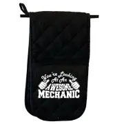 Youre Looking At An Awesome Mechanic Novelty Mitt Oven Gloves Kitchen BBQ Mitts