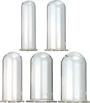 LYGHDBN 5 Pieces S/M/L/XL/XXL Hollow BDSM Bondage Glass Butt Plug Set Open Anal Tunnel Anus Dilator Hollow Plug Dildo Anal Plug Sex Toys for Women Man Vaginal Anal Plug