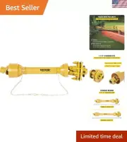 Heavy-Duty 1-3/8" PTO Driveline Shaft for Brush Hog and Tractors - Certified
