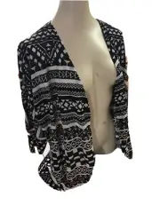 Black/ White Wrap Light Great For Summer Size 22 Autograph New With Tags