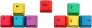 AsrMyjcx PBT 9pcs Keycap ESC, Keys, W, A, S, D for Mechanical Keyboards Gaming Keyboard The Appearance is Fashionable and Beautiful