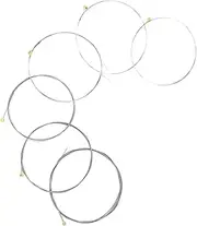 Yardwe 6pcs Strings Guitar String Guitar Musical Replacement Tips Nickel Pvd Ion Coating Silver