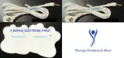 +BONUS PADS!+ 2 ELECTRODE LEAD WIRES Cable 2.5mm for Digital Massager TENS Snap