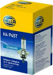 HELLA H4 P45T Standard Halogen Bulb, 12 V, 60/55W