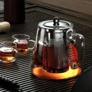 1350 ML Heat Resistant Glass Teapot with Stainless Steel Tea Strainer Infuser