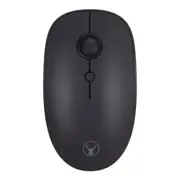 Bonelk Wireless Round Scroll 4D M-257 Bluetooth Mouse/Dongle 800-1600 DPI Black