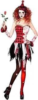 "EVIL HARLEQUIN" (dress, cuffs, mini hat) - (XS)