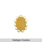 14x10mm Flat Pad Lace Edge Oval Setting (10)