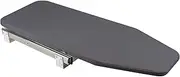 [Emuca] Pull Out Ironing Board for Cabinet, Folding Ironing Board, 180° Pivot, Space-Saving, Grey Cover, Steel and Wood