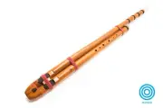OVERTONE DOUBLE BASS NAF STYLE FIFTH APART DRONE FLUTE KEY B WITH BASS IN F#